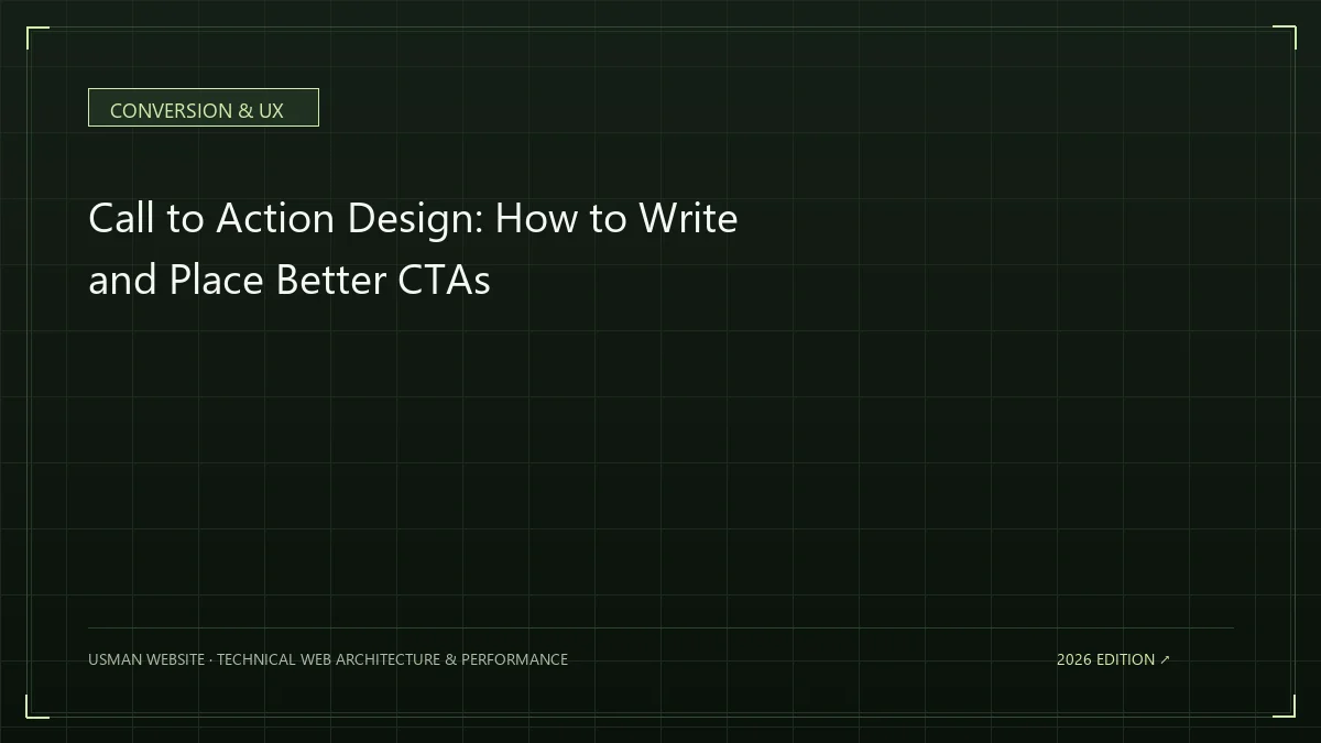 Clear call to action buttons on a business website