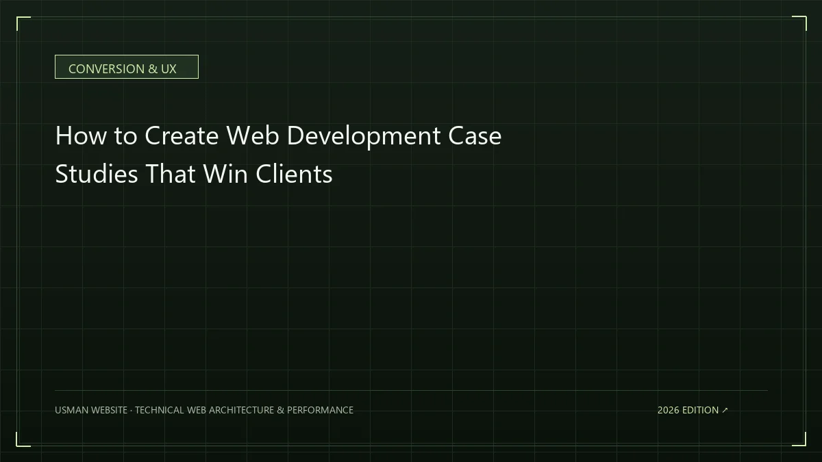 Web development case study showing project process and outcome
