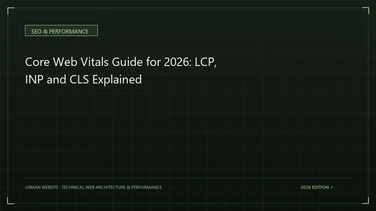 Core Web Vitals LCP INP and CLS explained