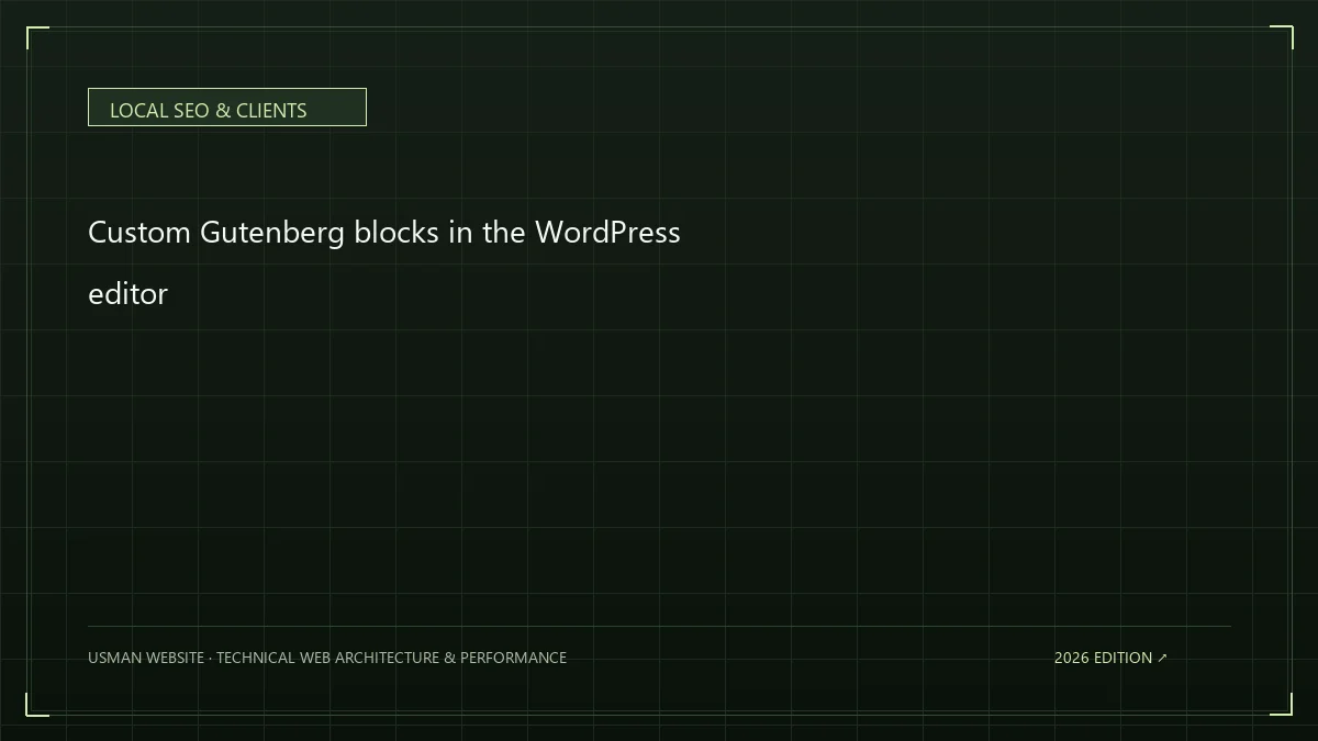 Custom Gutenberg blocks in the WordPress editor