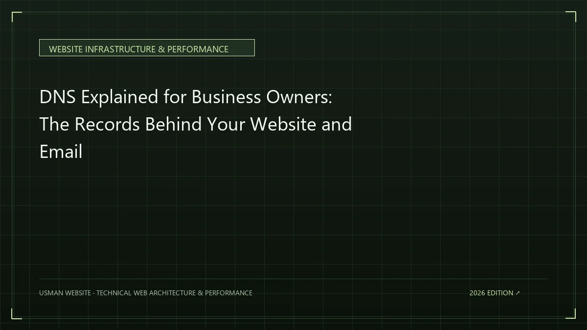 DNS records connecting a domain to website and email services
