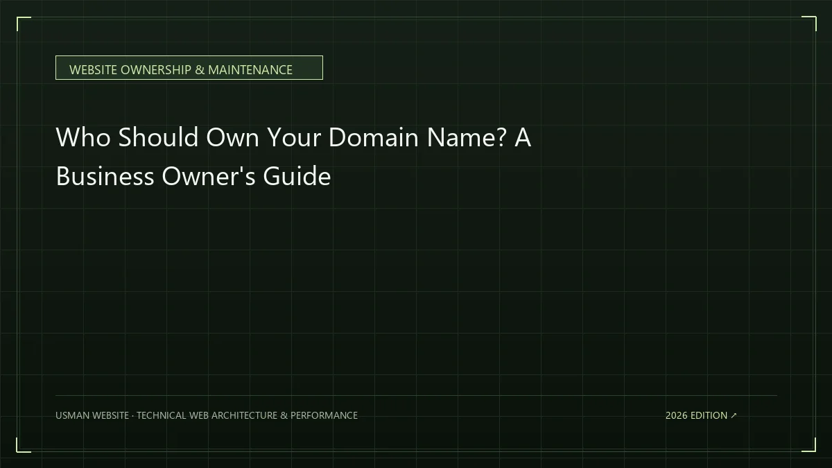 Business domain name registration and ownership