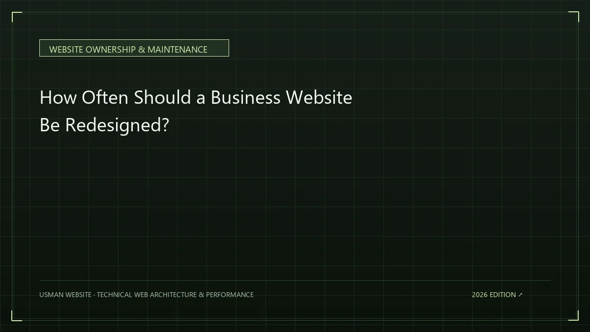 Business website before and after a redesign