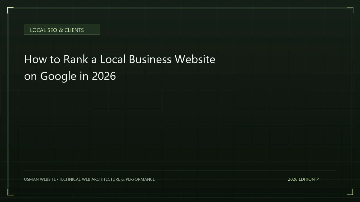 Local business website appearing in Google search and map results