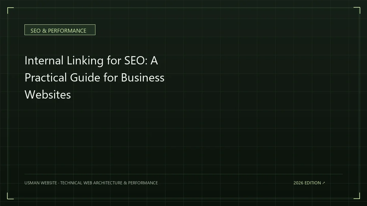 Internal linking structure for SEO and website navigation