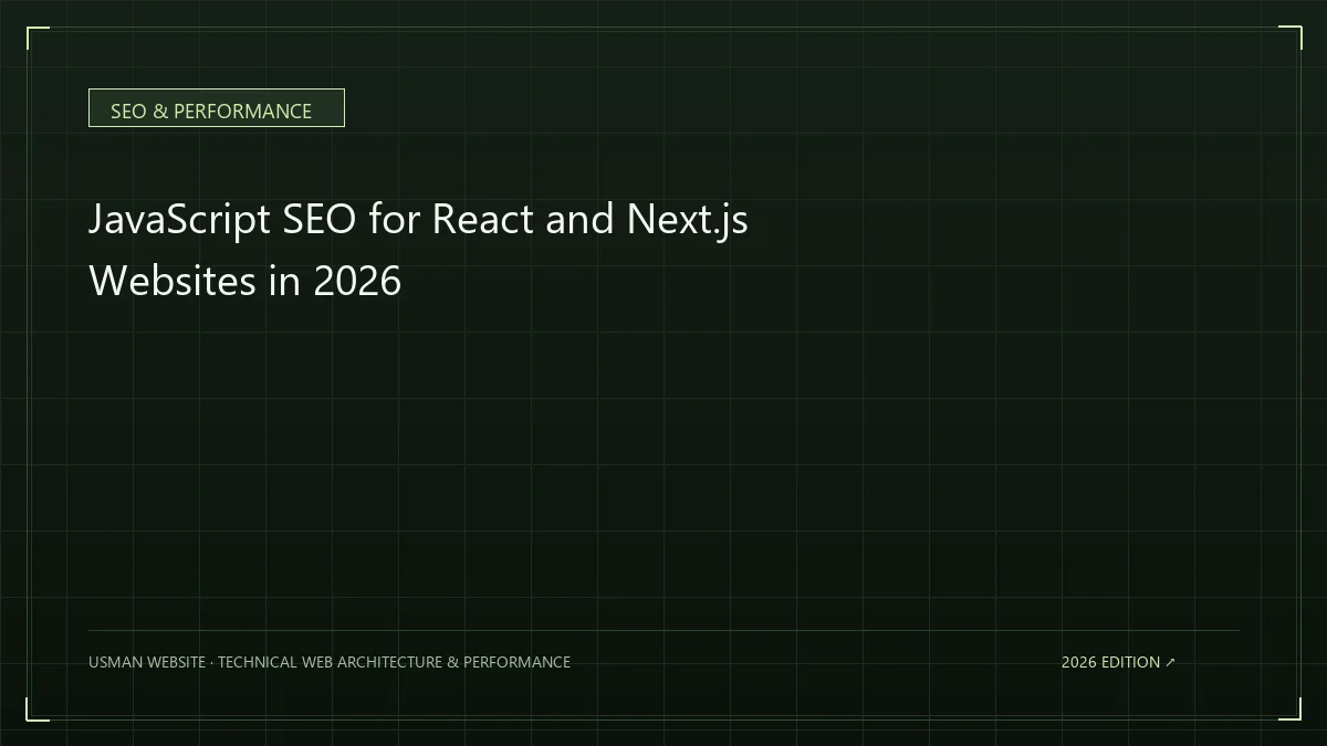JavaScript SEO crawling rendering and indexing for React and Next.js