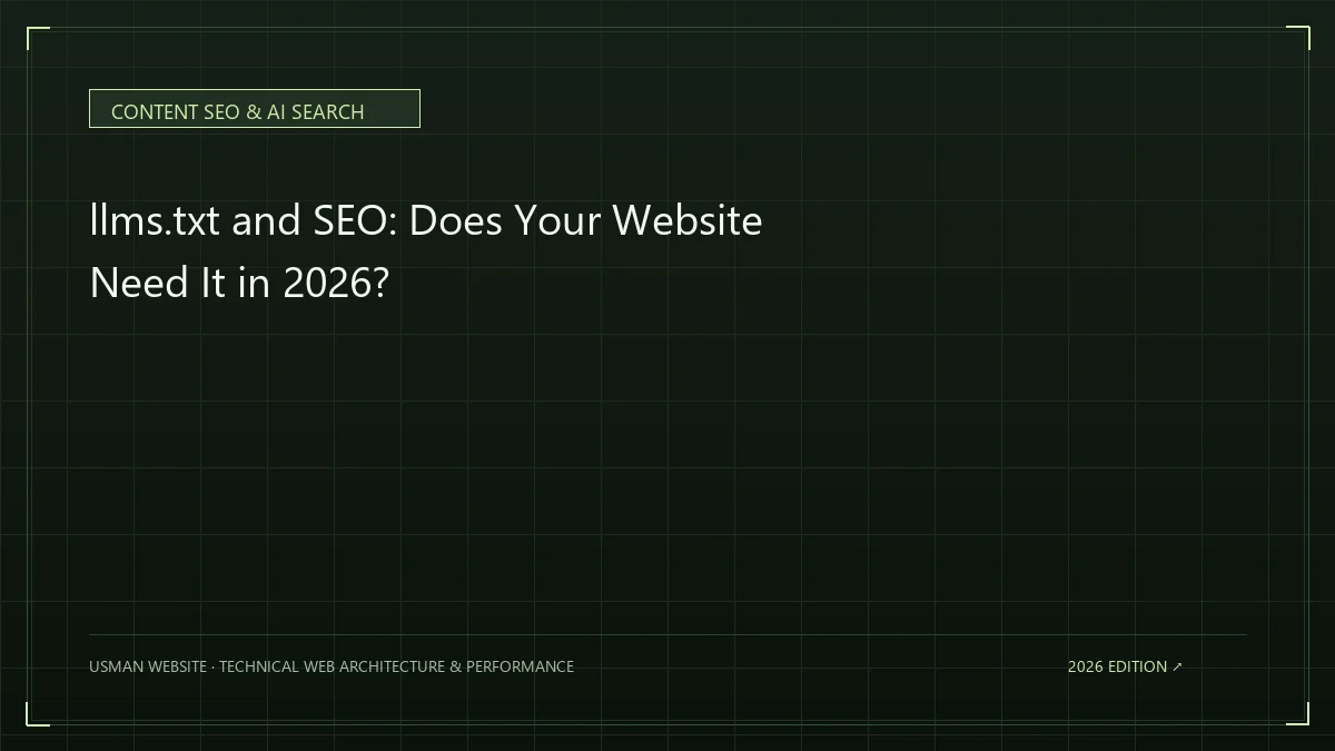 llms.txt file and AI search SEO explained