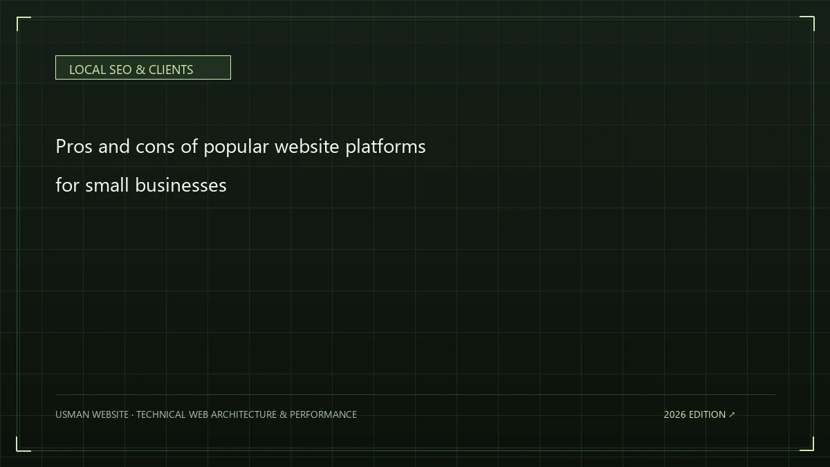 Pros and cons of popular website platforms for small businesses