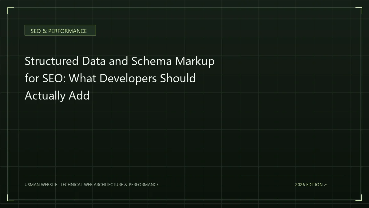 Structured data and schema markup for SEO