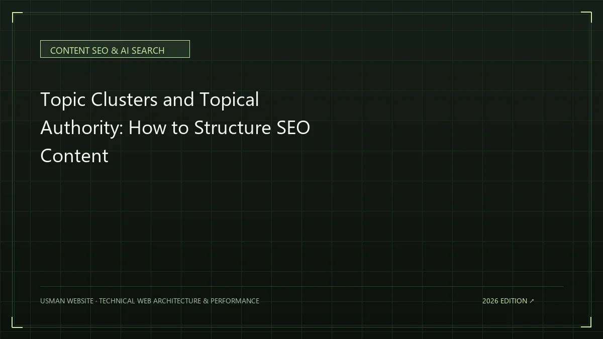 SEO topic cluster with pillar and supporting pages