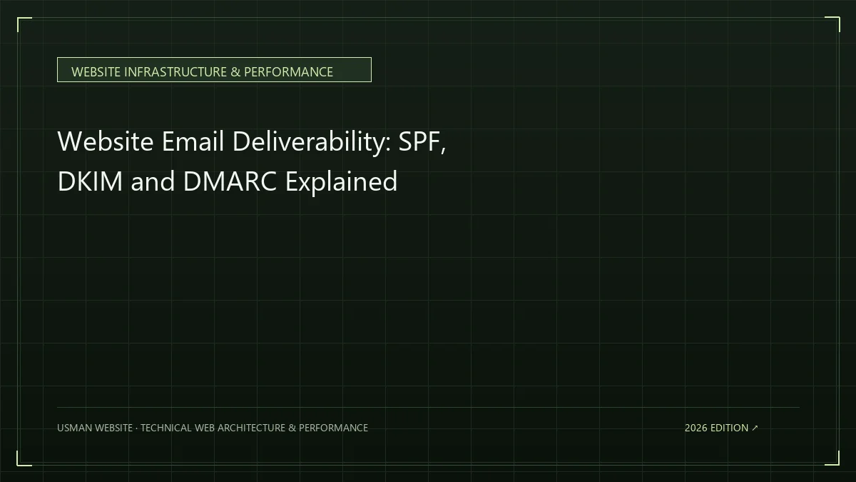 SPF DKIM and DMARC email authentication for website messages