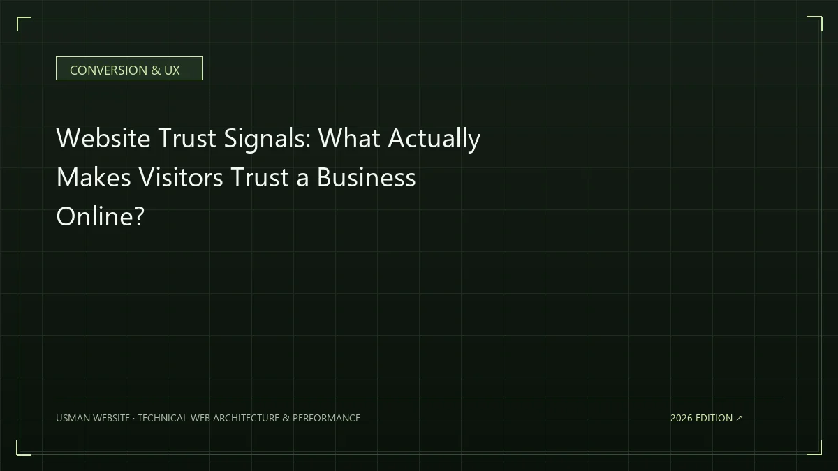 Authentic website trust signals for a business