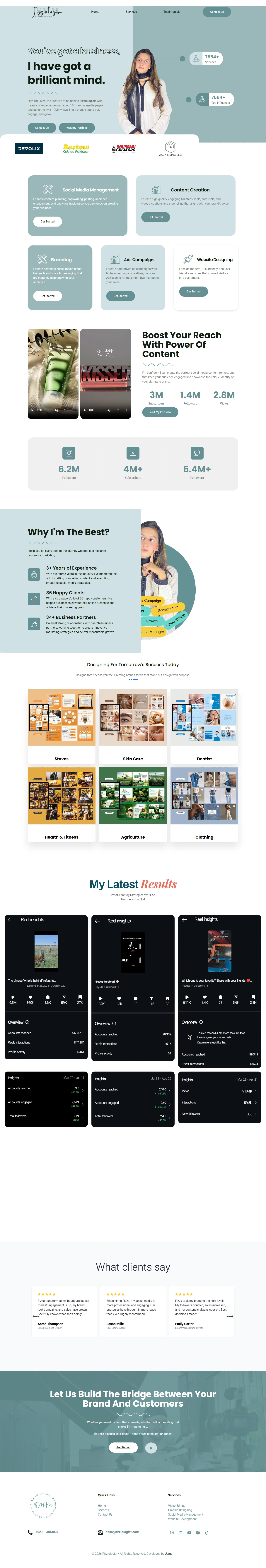 Fizziologist — live website capture